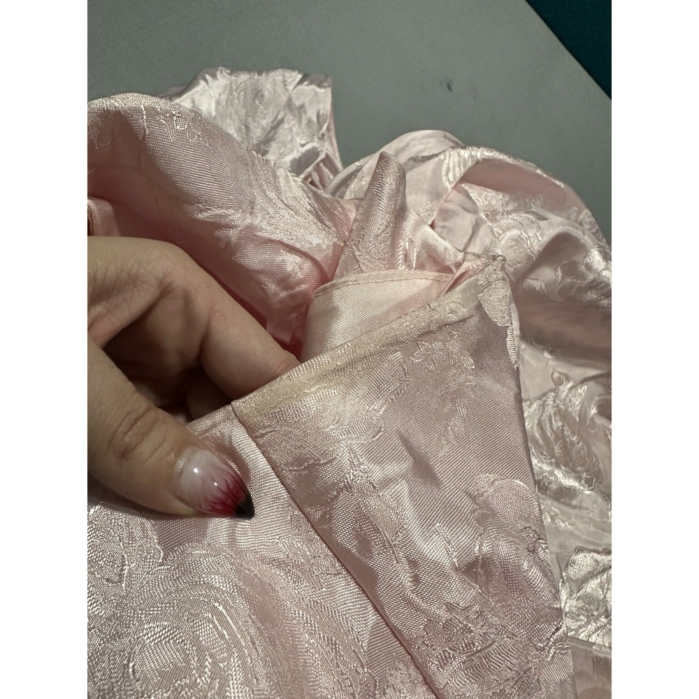 VTG Steppin Out Pale Pink Floral Cocktail‎ Dress 9 (Fits Like 2/4) - Picture 8 of 11